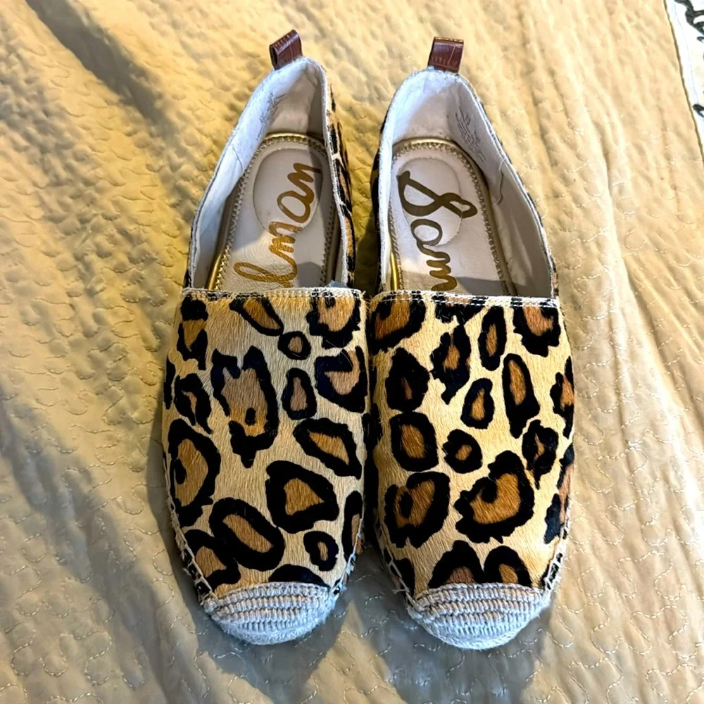 Sam Edelman Khloe Leopard Espadrille Flats